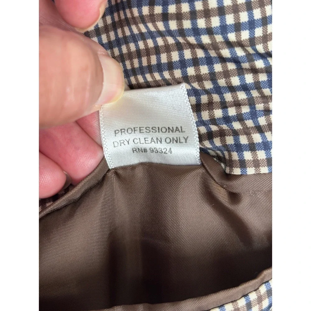 Saddlebred Mens Corduroy Blazer Tan Brown Sport Coat 56R Cotton 2-Button Lined